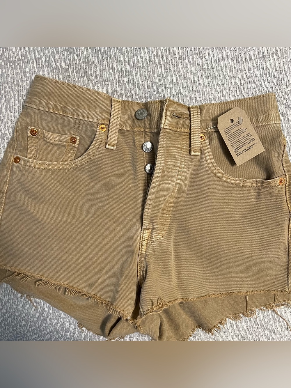 Levi’s 501 Button Fly Jean Shorts Size 24 NWT
